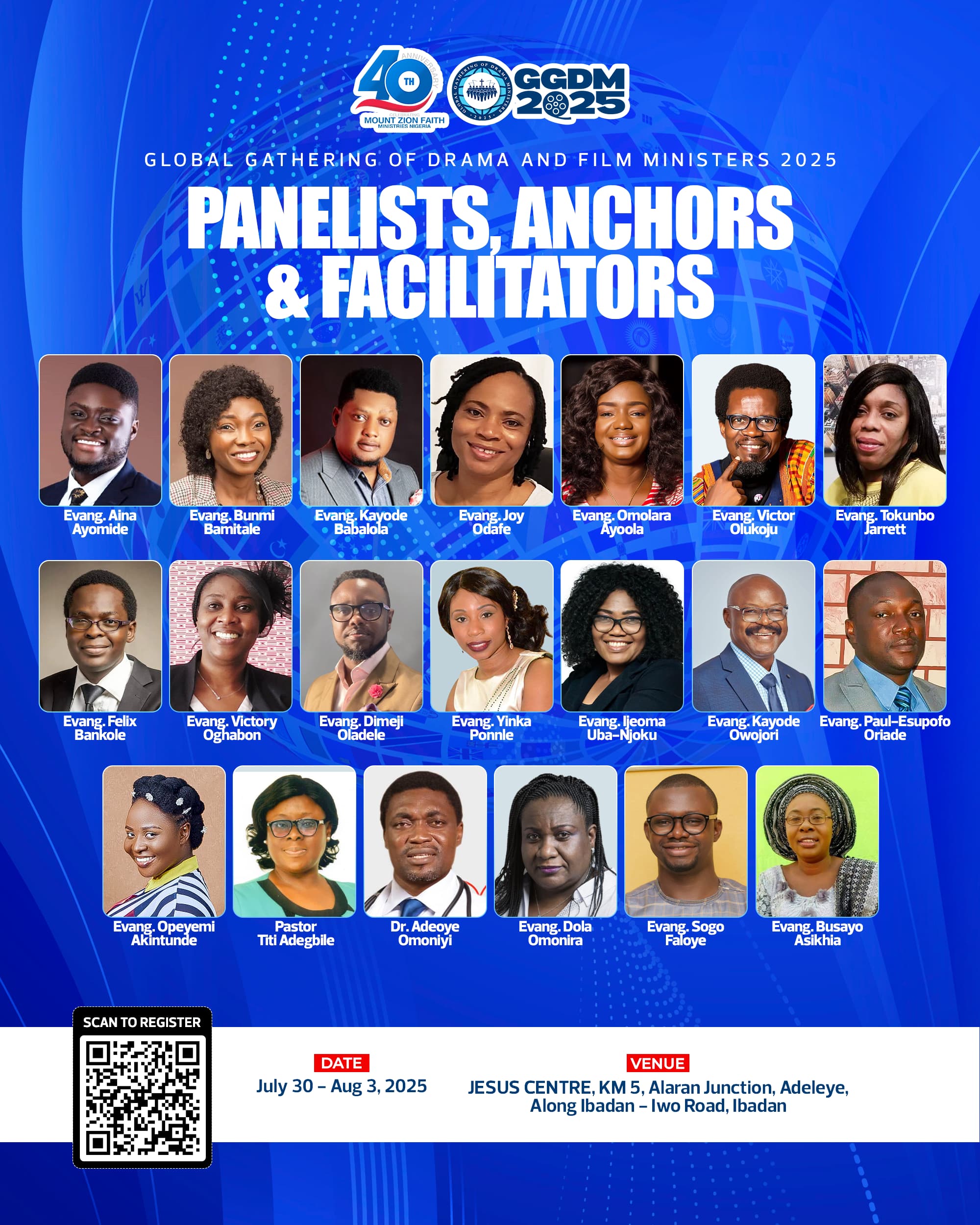 PANELIST, ANCHORS & FACILITATORS
